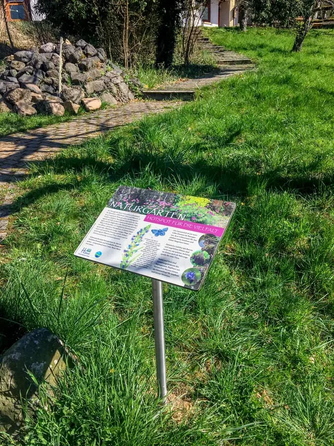 Harzverbundtafel Glasig Edelstahl Naturgarten Wetzlar Naturschutz